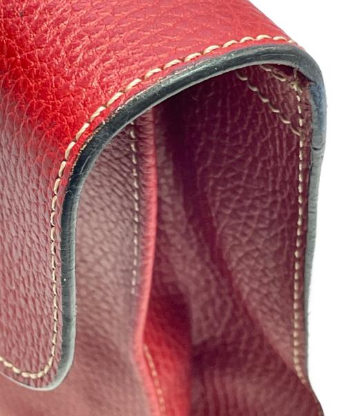 E MARINELLA（イー マリネッラ）E MARINELLA (イー マリネッラ) クラッチバッグ レッドの古着・服飾アイテム