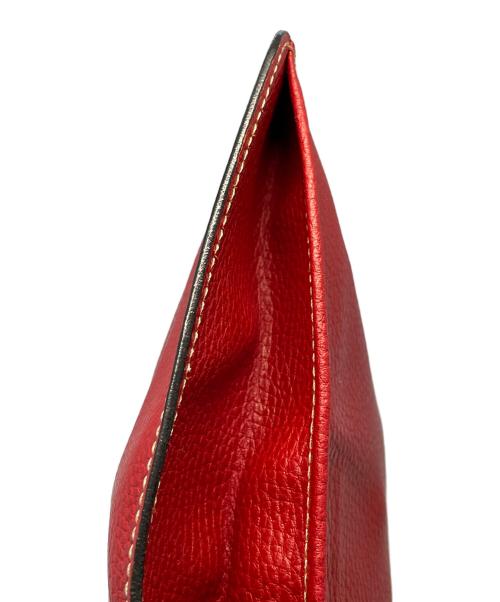 E MARINELLA（イー マリネッラ）E MARINELLA (イー マリネッラ) クラッチバッグ レッドの古着・服飾アイテム