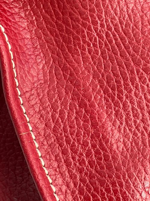 E MARINELLA（イー マリネッラ）E MARINELLA (イー マリネッラ) クラッチバッグ レッドの古着・服飾アイテム