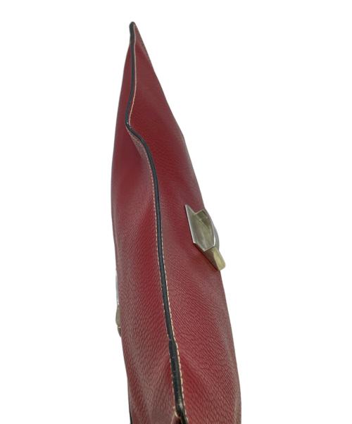 E MARINELLA（イー マリネッラ）E MARINELLA (イー マリネッラ) クラッチバッグ レッドの古着・服飾アイテム