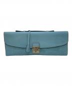 E MARINELLAイー マリネッラ）の古着「クラッチバッグ」｜ライトブルー