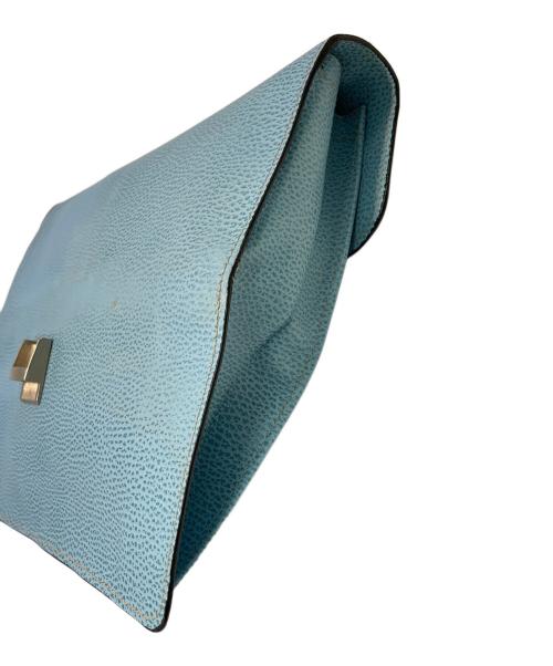 E MARINELLA（イー マリネッラ）E MARINELLA (イー マリネッラ) クラッチバッグ ライトブルーの古着・服飾アイテム