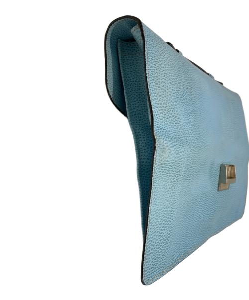 E MARINELLA（イー マリネッラ）E MARINELLA (イー マリネッラ) クラッチバッグ ライトブルーの古着・服飾アイテム