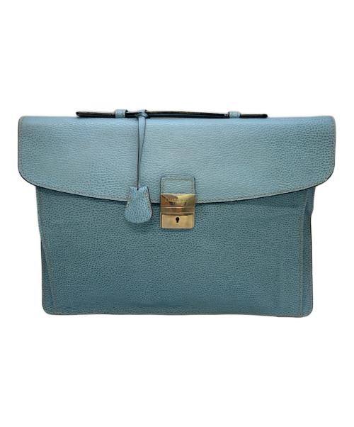 E MARINELLA（イー マリネッラ）E MARINELLA (イー マリネッラ) クラッチバッグ ライトブルーの古着・服飾アイテム