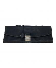 E MARINELLA（イー マリネッラ）の古着「クラッチバッグ」｜ブラック