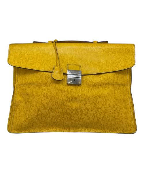 E MARINELLA（イー マリネッラ）E MARINELLA (イー マリネッラ) クラッチバッグ イエローの古着・服飾アイテム