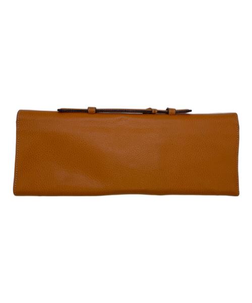 E MARINELLA（イー マリネッラ）E MARINELLA (イー マリネッラ) クラッチバッグ キャメルの古着・服飾アイテム