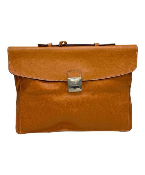 E MARINELLA（イー マリネッラ）E MARINELLA (イー マリネッラ) クラッチバッグ キャメルの古着・服飾アイテム