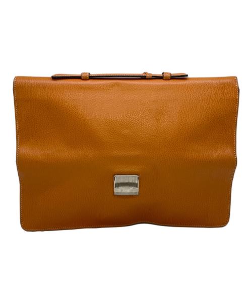 E MARINELLA（イー マリネッラ）E MARINELLA (イー マリネッラ) クラッチバッグ キャメルの古着・服飾アイテム