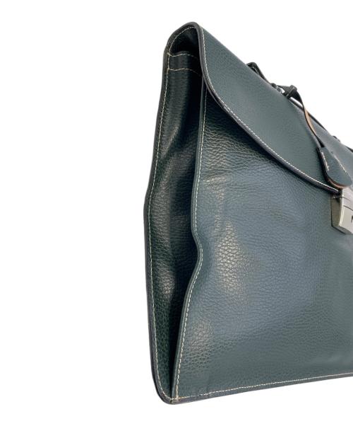 E MARINELLA（イー マリネッラ）E MARINELLA (イー マリネッラ) クラッチバッグ グリーンの古着・服飾アイテム