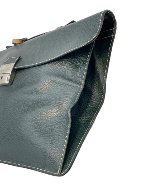 E MARINELLA（イー マリネッラ）E MARINELLA (イー マリネッラ) クラッチバッグ グリーンの古着・服飾アイテム