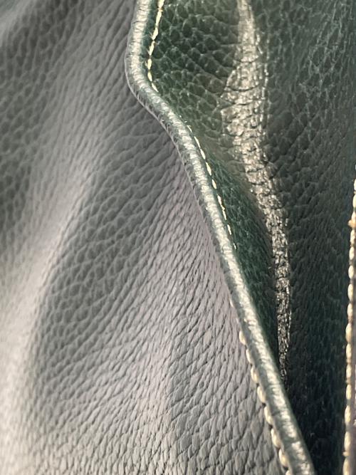 E MARINELLA（イー マリネッラ）E MARINELLA (イー マリネッラ) クラッチバッグ グリーンの古着・服飾アイテム