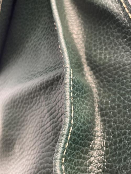 E MARINELLA（イー マリネッラ）E MARINELLA (イー マリネッラ) クラッチバッグ グリーンの古着・服飾アイテム