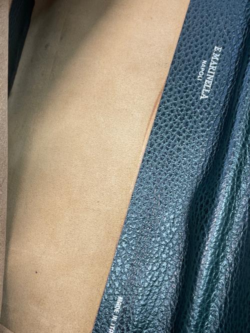 E MARINELLA（イー マリネッラ）E MARINELLA (イー マリネッラ) クラッチバッグ グリーンの古着・服飾アイテム