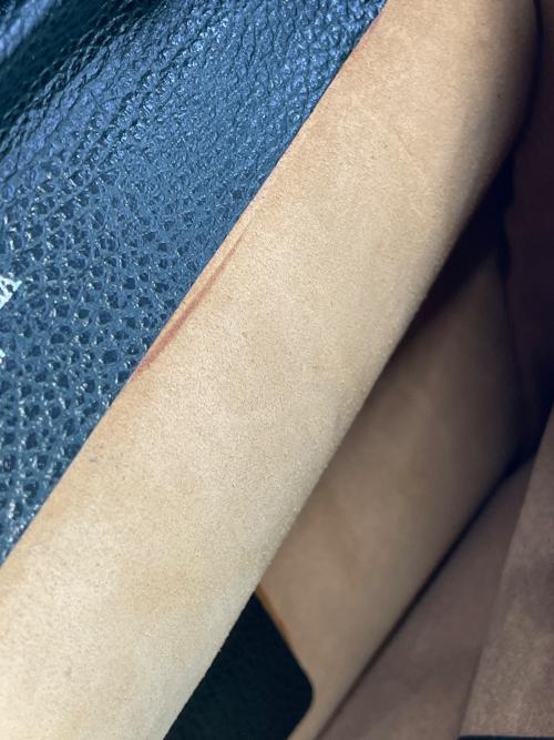 E MARINELLA（イー マリネッラ）E MARINELLA (イー マリネッラ) クラッチバッグ グリーンの古着・服飾アイテム