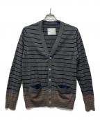 sacaiサカイ）の古着「ニットカーディガン」｜グレー×ブラウン