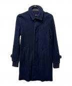 sacaiサカイ）の古着「ヘリンボーンステンカラーコート」｜ネイビー