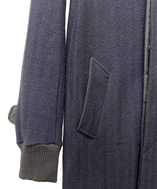 sacai（サカイ）sacai (サカイ) ヘリンボーンステンカラーコート ネイビー サイズ:１の古着・服飾アイテム