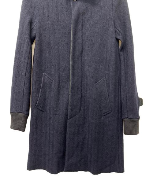 sacai（サカイ）sacai (サカイ) ヘリンボーンステンカラーコート ネイビー サイズ:１の古着・服飾アイテム