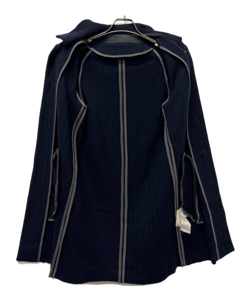 sacai（サカイ）sacai (サカイ) ヘリンボーンステンカラーコート ネイビー サイズ:１の古着・服飾アイテム