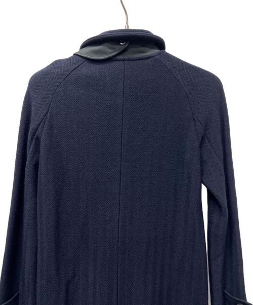 sacai（サカイ）sacai (サカイ) ヘリンボーンステンカラーコート ネイビー サイズ:１の古着・服飾アイテム