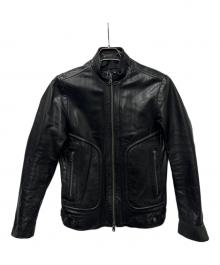 BG（ビージー）の古着「レザージャケット」｜ブラック