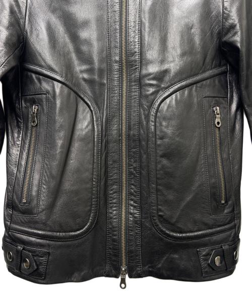BG（ビージー）BG (ビージー) レザージャケット ブラック サイズ:Ｓの古着・服飾アイテム