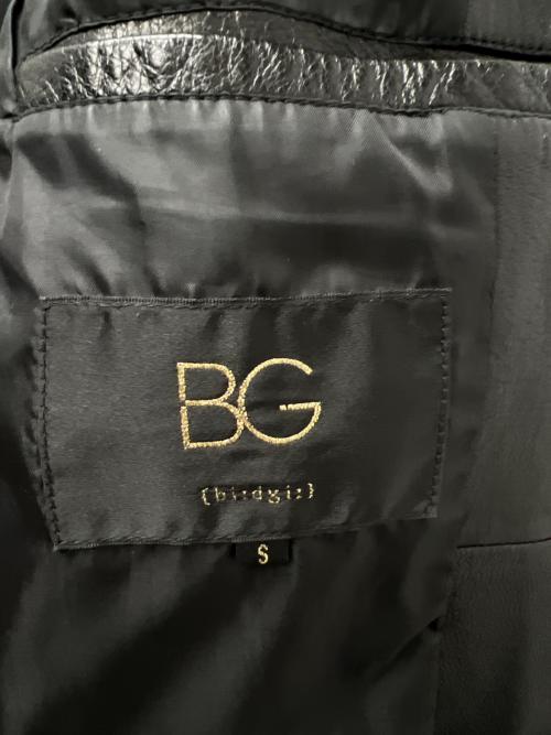 BG（ビージー）BG (ビージー) レザージャケット ブラック サイズ:Ｓの古着・服飾アイテム