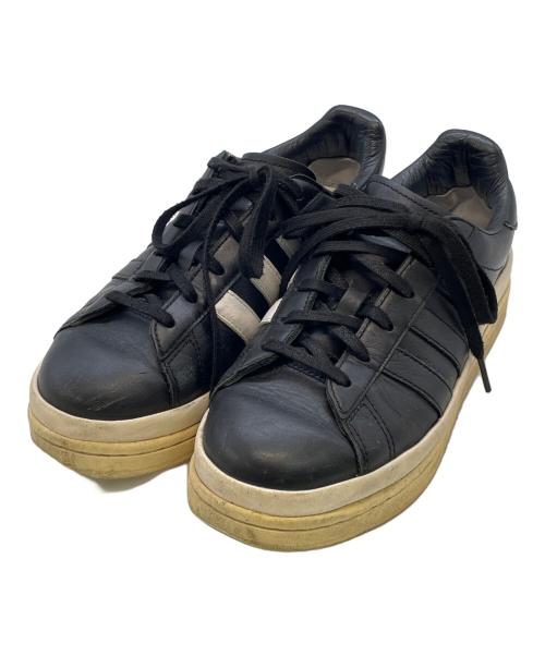 adidas（アディダス）adidas (アディダス) Y-3 (ワイスリー) スニーカー ブラック×ホワイト サイズ:JP240の古着・服飾アイテム