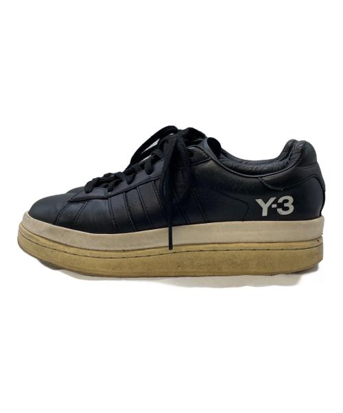 adidas（アディダス）adidas (アディダス) Y-3 (ワイスリー) スニーカー ブラック×ホワイト サイズ:JP240の古着・服飾アイテム