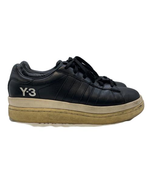 adidas（アディダス）adidas (アディダス) Y-3 (ワイスリー) スニーカー ブラック×ホワイト サイズ:JP240の古着・服飾アイテム
