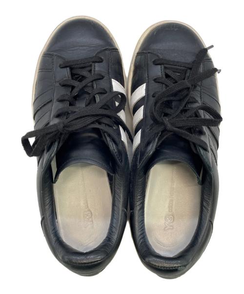 adidas（アディダス）adidas (アディダス) Y-3 (ワイスリー) スニーカー ブラック×ホワイト サイズ:JP240の古着・服飾アイテム