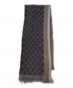 GUCCIグッチ）の古着「マフラー」｜グレー