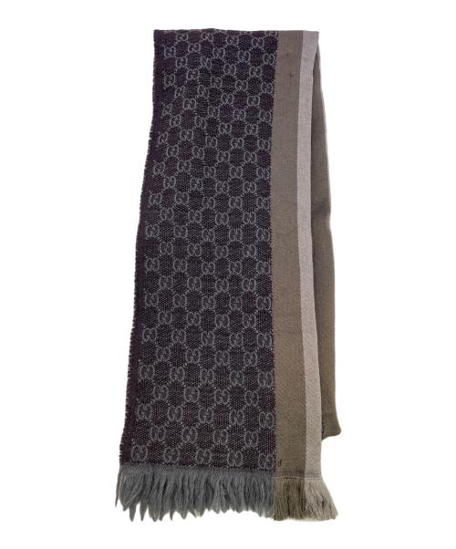 GUCCI（グッチ）GUCCI (グッチ) マフラー グレーの古着・服飾アイテム