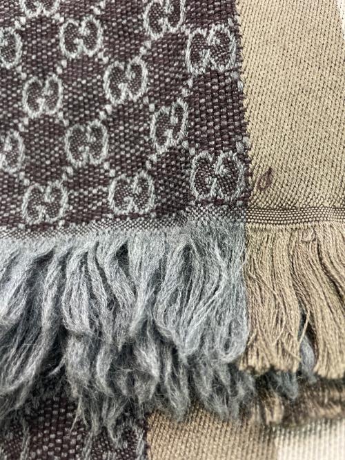 GUCCI（グッチ）GUCCI (グッチ) マフラー グレーの古着・服飾アイテム