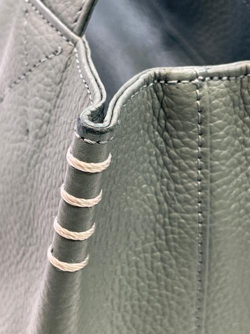 傳濱野（デンハマノ）傳濱野 (デンハマノ) レザートートバッグ スカイブルーの古着・服飾アイテム