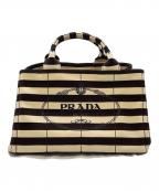 PRADAプラダ）の古着「バッグ」｜ベージュ×ブラック