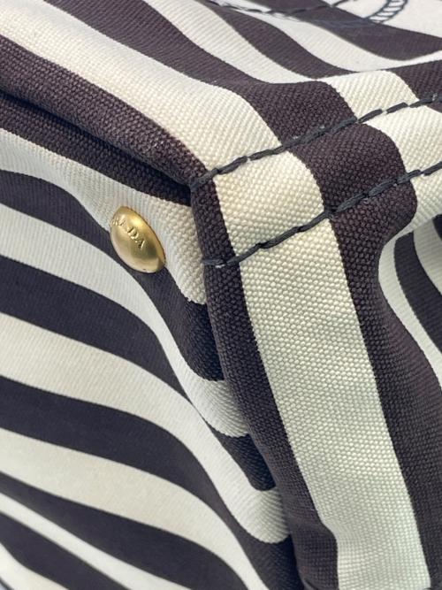 PRADA（プラダ）PRADA (プラダ) バッグ ベージュ×ブラックの古着・服飾アイテム