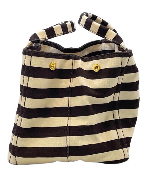 PRADA（プラダ）PRADA (プラダ) バッグ ベージュ×ブラックの古着・服飾アイテム