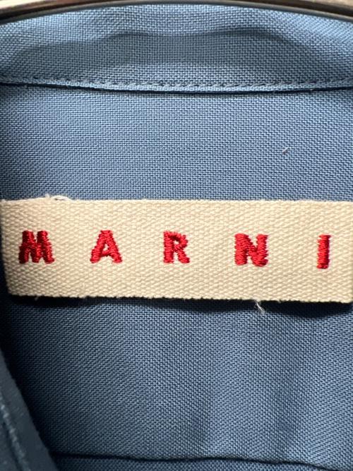 MARNI（マルニ）MARNI (マルニ) ウールトロピカルシャツ ブルー サイズ:４８の古着・服飾アイテム