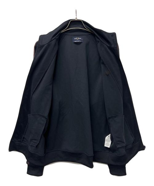 FRED PERRY（フレッドペリー）FRED PERRY (フレッドペリー) CONTRAST TAPE TRACK JACKET ネイビー×ブラウン サイズ:ＸＬの古着・服飾アイテム