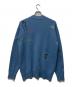 MAISON SPECIAL (メゾンスペシャル) Life Word Embroidery Knit Cardigan スカイブルー サイズ:FREE：8000円