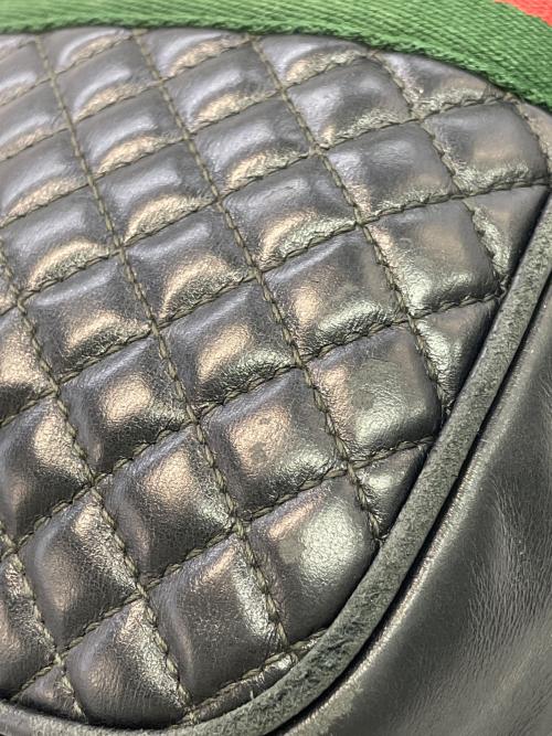 GUCCI（グッチ）GUCCI (グッチ) キルティングショルダーバッグ ブラック サイズ:-の古着・服飾アイテム