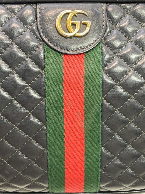 GUCCI（グッチ）GUCCI (グッチ) キルティングショルダーバッグ ブラック サイズ:-の古着・服飾アイテム