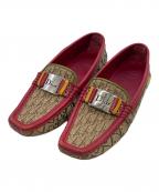 Christian Diorクリスチャン ディオール）の古着「シューズ」｜ベージュ×レッド