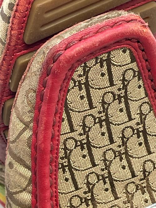 Christian Dior（クリスチャン ディオール）Christian Dior (クリスチャン ディオール) シューズ ベージュ×レッド サイズ:SIZE 37 1/2の古着・服飾アイテム