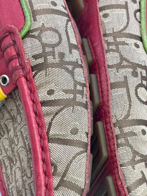 Christian Dior（クリスチャン ディオール）Christian Dior (クリスチャン ディオール) シューズ ベージュ×レッド サイズ:SIZE 37 1/2の古着・服飾アイテム