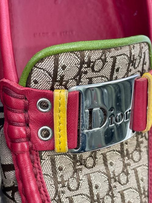 Christian Dior（クリスチャン ディオール）Christian Dior (クリスチャン ディオール) シューズ ベージュ×レッド サイズ:SIZE 37 1/2の古着・服飾アイテム