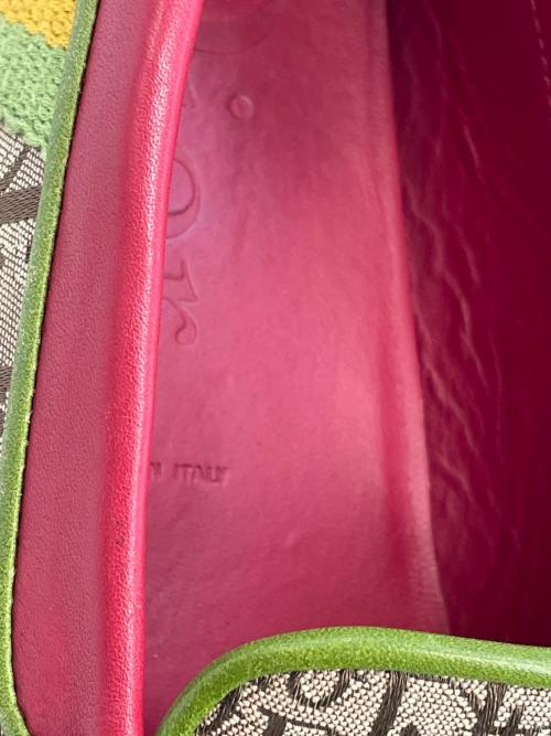 Christian Dior（クリスチャン ディオール）Christian Dior (クリスチャン ディオール) シューズ ベージュ×レッド サイズ:SIZE 37 1/2の古着・服飾アイテム