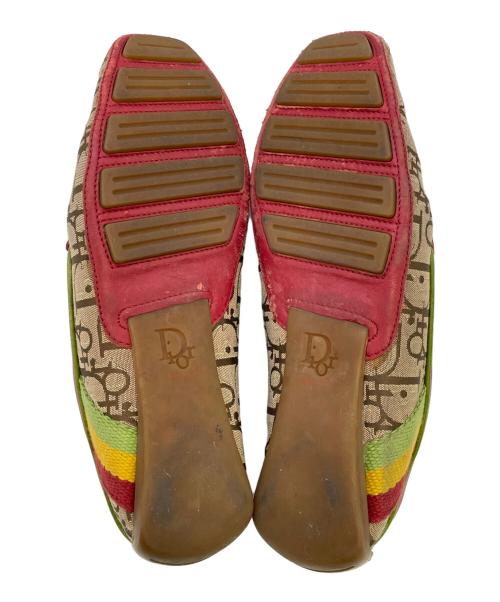 Christian Dior（クリスチャン ディオール）Christian Dior (クリスチャン ディオール) シューズ ベージュ×レッド サイズ:SIZE 37 1/2の古着・服飾アイテム